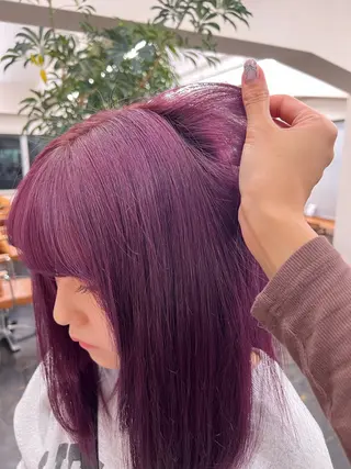 ミディアム カラー Garland 表参道所属・ミディアムレイヤー/ 艶カラー🎀　emiのヘアスタイル