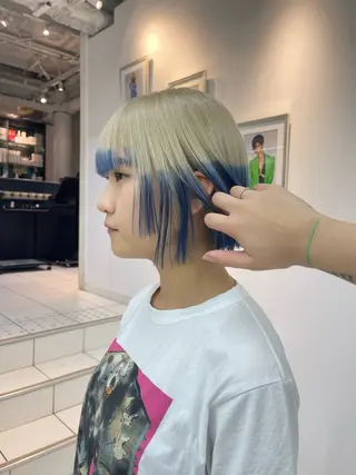 ミディアム カラー 🍎ハイトーンカラー /MANA🍎のヘアスタイル