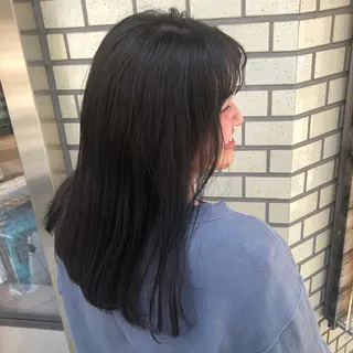 ミディアム カラー 韓国風スタイル 🍓MIZUKI🍓のヘアスタイル