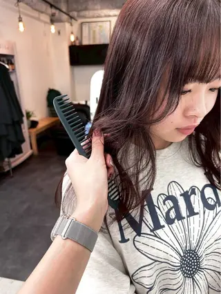 カラー ハイトーンベージュ カラー/さら🎀のヘアスタイル