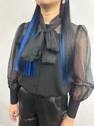 ロング 韓国ヘア×ハイトーン AYA💫のヘアスタイル