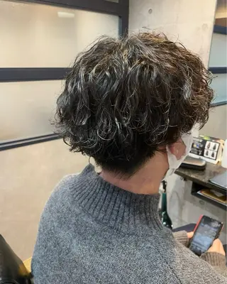 ミディアム パーマ 浅草 nia SUGIURAのヘアスタイル