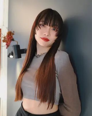 ロング カラー レイヤー/パーマ /ウルフ/nabeのヘアスタイル