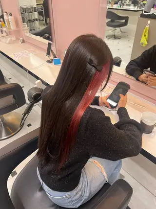 ロング カラー 愛され暖色♥️モテ 艶髪♥️りなのヘアスタイル