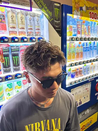 カラー パーマ メンズ 椎名 翔琉のヘアスタイル