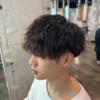 ショート カラー パーマ ヘアアレンジ メンズ キッズ 🥣大人っぽ韓国 スタイル🥣アヤノのヘアスタイル