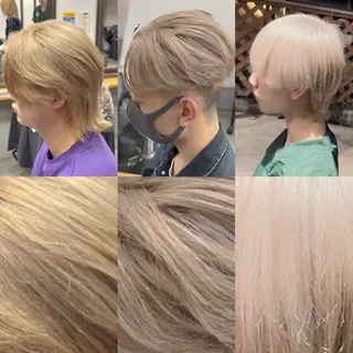 メンズ まろやかなベージュ 小池春樹のヘアスタイル