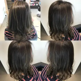 ミディアム カラー 大久保 隆蔵のヘアスタイル