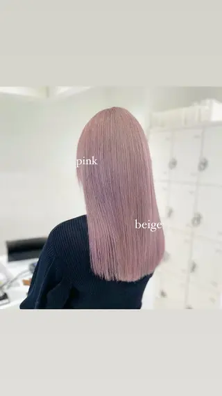 ロング カラー ダメージレスハイ トーン💖kanonのヘアスタイル