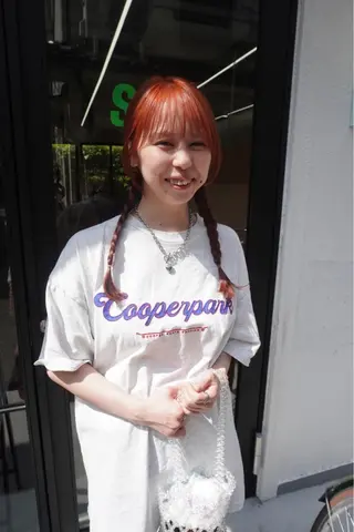 セミロング カラー パーマ ヘアアレンジ 髪と音処　マトぺ所属・デザインカラー/ボブ ブリーチカラー/ユリのヘアスタイル