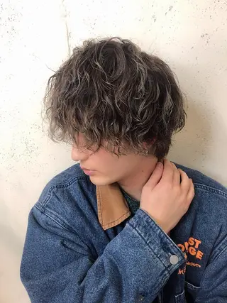 ミディアム パーマ メンズ MILI HAIR所属・韓国ヘア🇰🇷 RYOTAのヘアスタイル