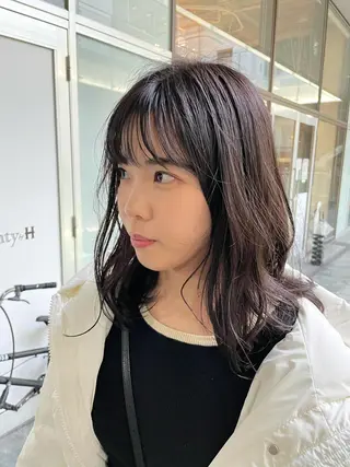 ミディアム 栄　mighty by H所属・不破一輝/栄/矢場町 ボブ/レイヤー/艶髪のヘアスタイル