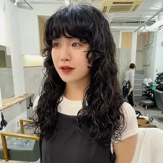ロング パーマ 野村矩樂/パーマ /縮毛矯正のヘアスタイル