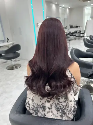 ロング カラー ヘアアレンジ トレンド暖色/ sayaka🍒のヘアスタイル