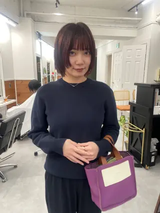 ショート カラー レイヤー／似合わせ TAKUYAのヘアスタイル