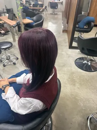 カラー 篠田 舞のヘアスタイル