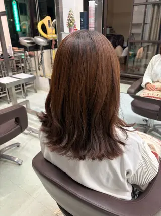 ミディアム WILL西宮店所属・WILL西宮野崎琴水 /透明感カラーのヘアスタイル