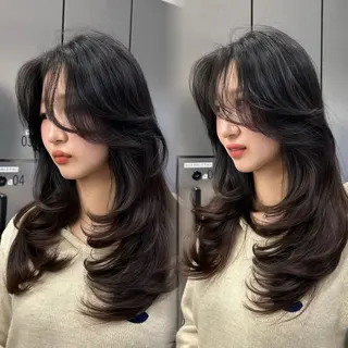 ロング 大人レイヤー/艶美髪 🇺🇸TOMONAのヘアスタイル