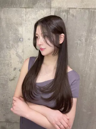 セミロング カラー 寺島 圭人のヘアスタイル