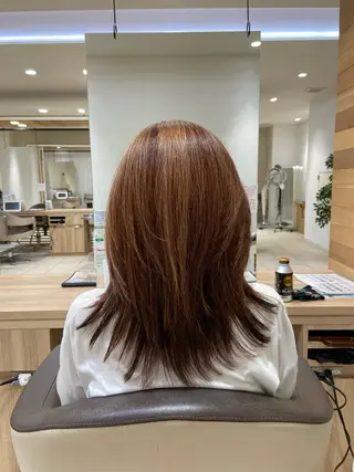 セミロング 🦋みま🦋 PROGRESSのヘアスタイル