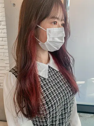 ロング カラー ヘアアレンジ yuka .のヘアスタイル