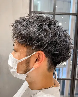 ショート パーマ メンズ amie高崎所属・高崎メンズパーマ 髪質改善TAKEのヘアスタイル