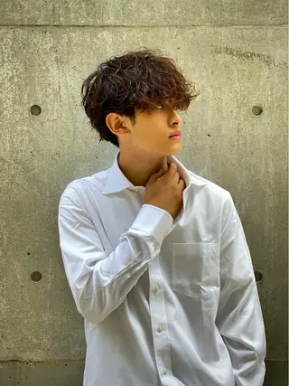 パーマ メンズ esu心斎橋所属・esu☀️勇美☀️ 髪質改善ストレートのヘアスタイル