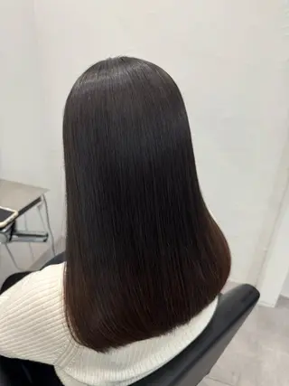 セミロング 髪質改善×縮毛矯正 Core 片山健太のヘアスタイル