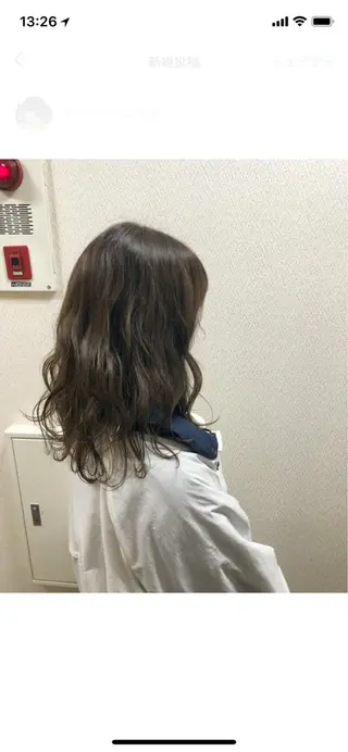 ミディアム 水野 雪 /パーマ/暖色カラーのヘアスタイル