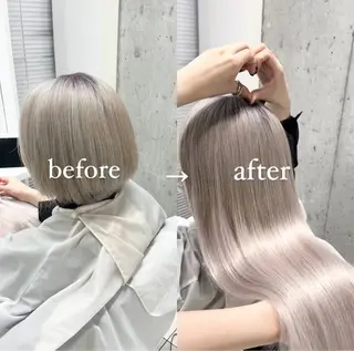 ショート りおな/エクステ /ミルクティーカラーのヘアスタイル