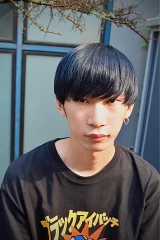 ミディアム カラー メンズ KAH所属・Koichi Satoのヘアスタイル