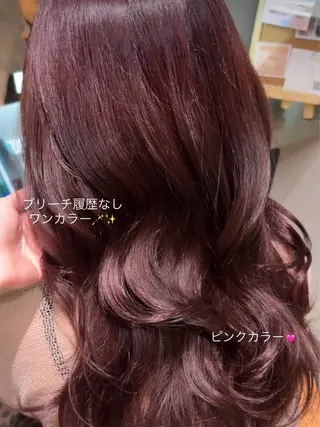 ロング 顔まわり🎀ピンク 💖ゆうなのヘアスタイル