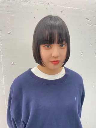 ミディアム カラー ヘアアレンジ 夕羽夢🍓矢場/ 透明感カラーのヘアスタイル