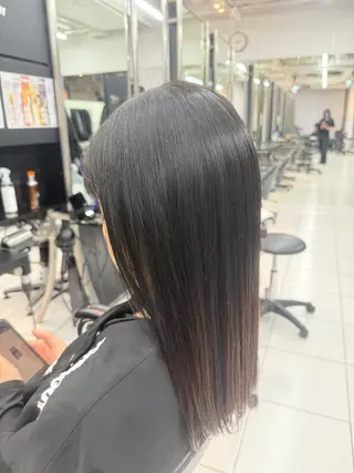 ロング ユヅキ ハイライトモデル募集のヘアスタイル