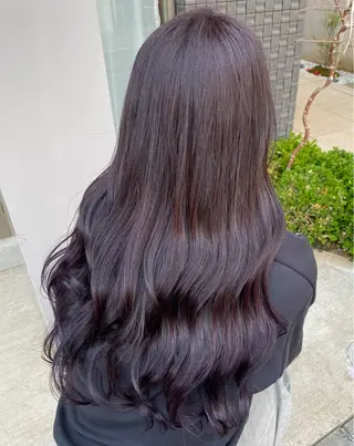 ロング カラー グレージュ/透明感/ 韓国ヘア/RISAのヘアスタイル