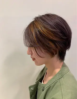 ショート カラー 溝口 和弘のヘアスタイル