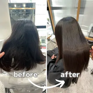ミディアム 美髪矯正/髪質改善 /氏原のヘアスタイル