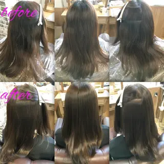 ロング パーマ ブリーチ縮毛矯正/ デサキ ショウヘイのヘアスタイル