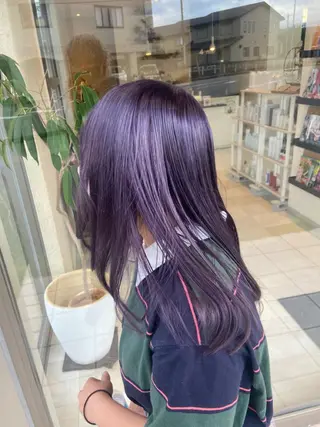 セミロング カラー 杉木 勝太のヘアスタイル