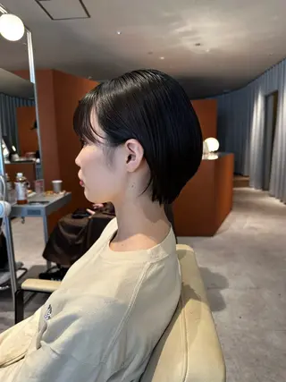 ショート カラー 👑ショート/ボブ /銀座/ニシオカ👑のヘアスタイル
