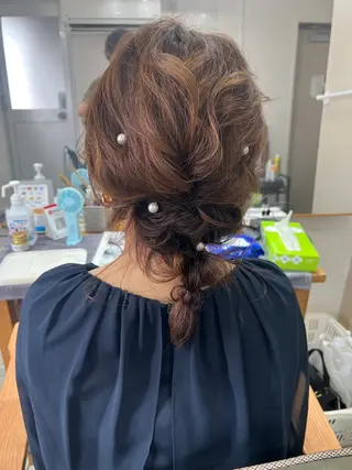 ミディアム ヘアアレンジ 山室 敬義のヘアスタイル