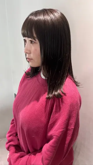 カラー ミキ🐈‍⬛ bobカット🚿のヘアスタイル