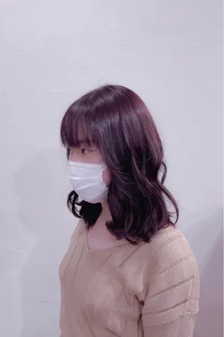 ミディアム カラー かんばら りょーいのヘアスタイル