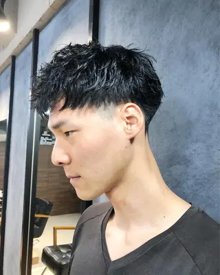 パーマ ヘアアレンジ メンズ ainico+所属・メンズ特化✂️栗原 侑也のヘアスタイル