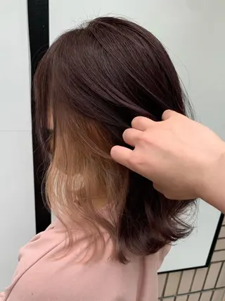 ミディアム ハイトーン✨艶髪💘 💘 AYANO💘のヘアスタイル