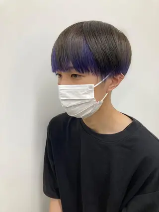 カラー メンズ 新田龍之輔 →メンズ／派手髪のヘアスタイル