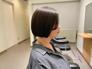 ショート Click所属・クニモトハルナ ボブ/柔らかカラーのヘアスタイル