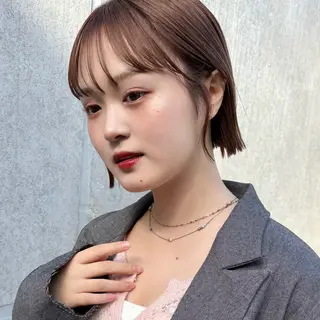 ショート カラー 🍊暖色×顔周り 🍊cocoroのヘアスタイル