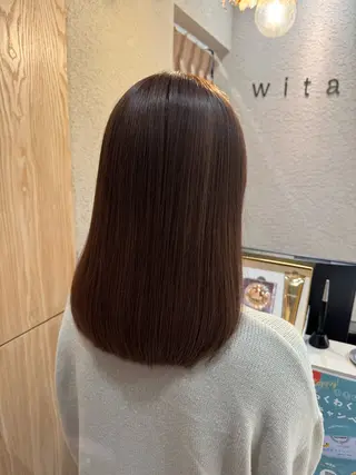 ミディアム カラー 蟹江 聡太✨レイヤーカットのヘアスタイル