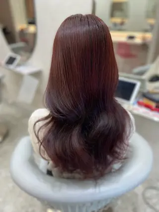 ロング カラー 新宿/韓国ヘア 中明度カラー/かやのヘアスタイル